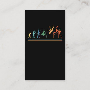 Funny Pole Vaulting Evolution Pole Vaulter Visitkort