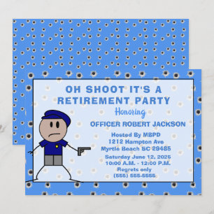 Funny polis Oh Shoot Pension Inbjudningar