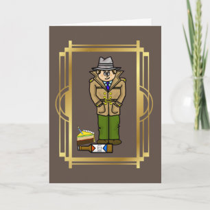 Funny polisassistent Birthday Card Kort