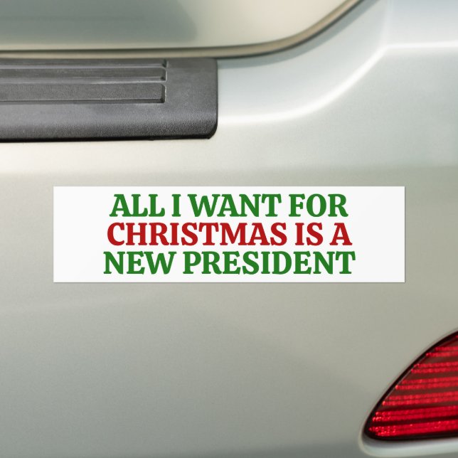 Funny Political Christmas Anti Trump Bildekal (På Bil)
