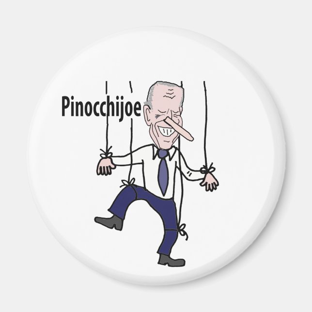 Funny politisk antiJoe Biden Pun Magnet (Framsidan)