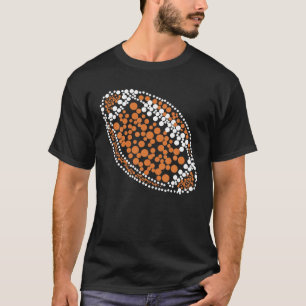 Funny Polka Dot Football Älskare Player Internatio T Shirt