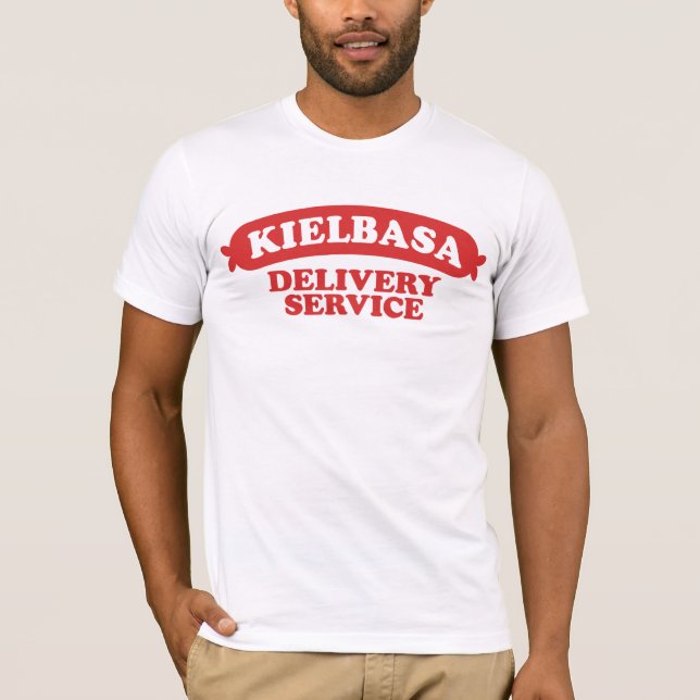 Funny polsk Kielbasa Tee (Framsida)
