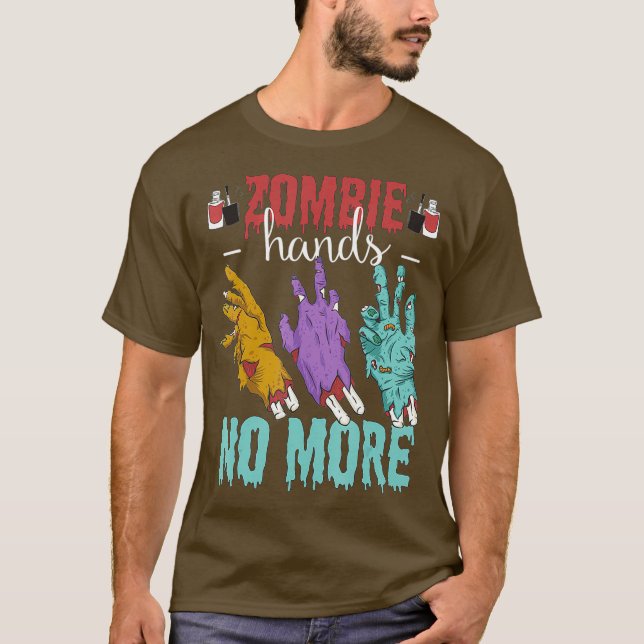 Funny polsk Nagel Tech Artist - Nail Technician T Shirt (Framsida)