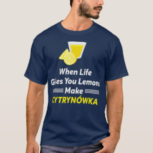 Funny polsk Språk Polska Vodka Polen Gift T Shirt