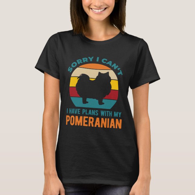 Funny Pomeranian T Shirt (Framsida)
