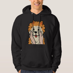 Funny Pommanian Knubbig Cheeks Hoodie