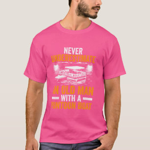 Funny Pontoon Boat Art för Grandpa Manar Pontoon B T Shirt