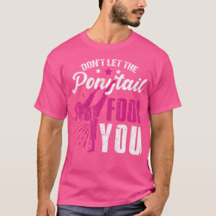 Funny Ponytail Girl Karate Taekwondo Judo Kickboxi T Shirt