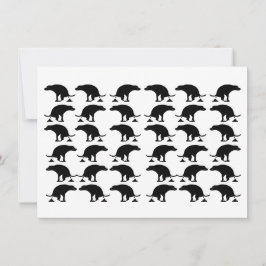 Funny Pooping Dog Pattern Tack Kort