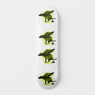 Funny Pooping Flies Hund Mini Skateboard Bräda 18,5 Cm