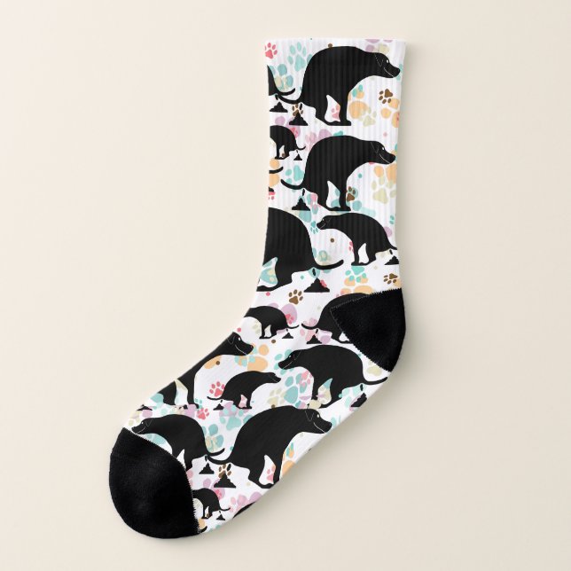 Funny Pooping Hund Pawsitively-Superskoj Strumpor (Vänster utanför)