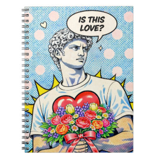 Funny Pop Art Love Notebook Anteckningsbok