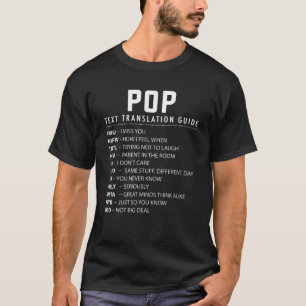 Funny Pop Text Slang Acronyms Translation Guide fo T Shirt