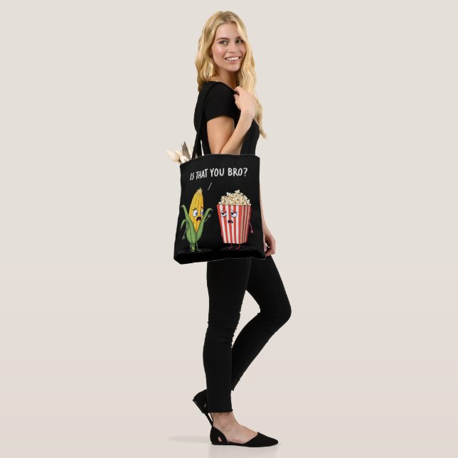 Funny Popcorn Cute Kawaii Stil Popping Pop-Maj Tygkasse (På modell)