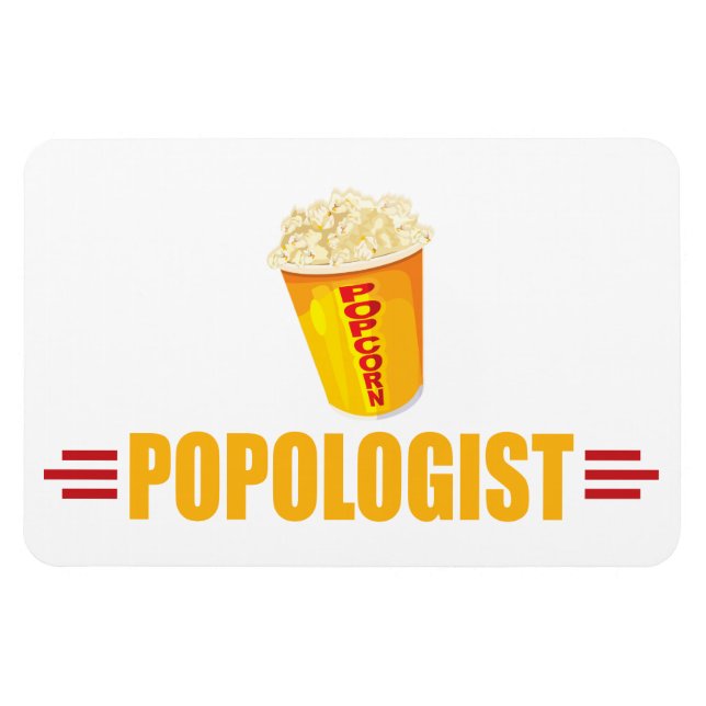 Funny Popcorn Magnet (Horisontell)