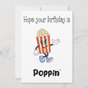 Funny Popcorn Pun Birthday Card Julkort