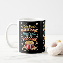 Funny Popcorn Quote – Drama Observer Design Kaffemugg