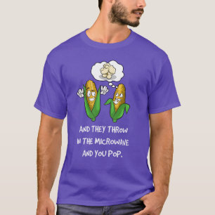 Funny Popcorn-vintage T Shirt