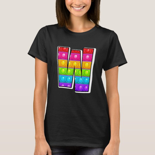 Funny Poppin Kids Pop IT W Cutest Capital Brev W T Shirt (Framsida)