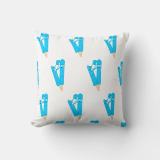Funny Popsicle Pattern Illustration Kudde