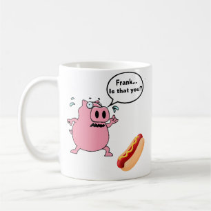 Funny Porky Gris uppfyller Hundälskarna för Frankf Kaffemugg