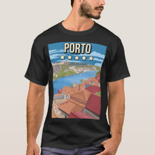 Funny Porto Portugal 5 Star Review Travel Poster T Shirt
