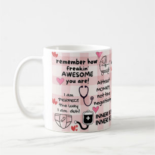 Funny positiv bekräftelse NICU Nurse Mugg