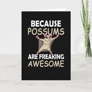 Funny Possum Gifts Opossum Älskare Possum Whispere Kort