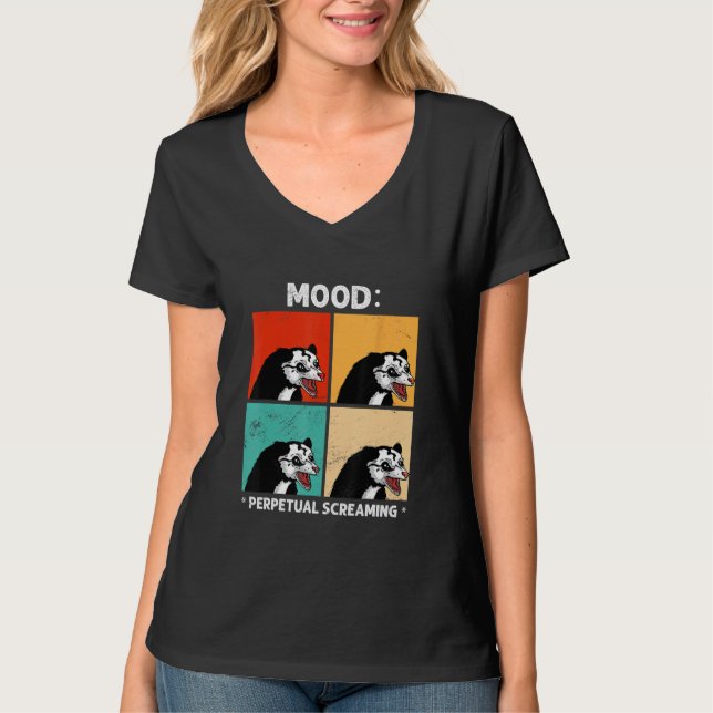 Funny Possum-husdjur T Shirt (Framsida)