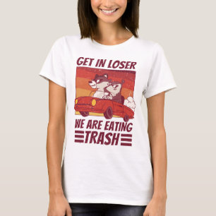 Funny Possum Raccoon Eating Sopor Car T Shirt