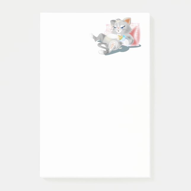 Funny Post it Notes with Baby Cat Post-it Block (Framsida)