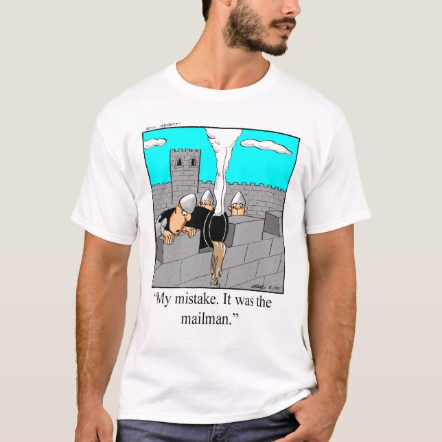 Funny Postal Mailman T-shirt (Framsida)