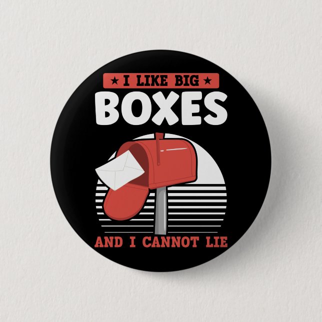 Funny Postbefordran för postarbetare Knapp (Framsida)