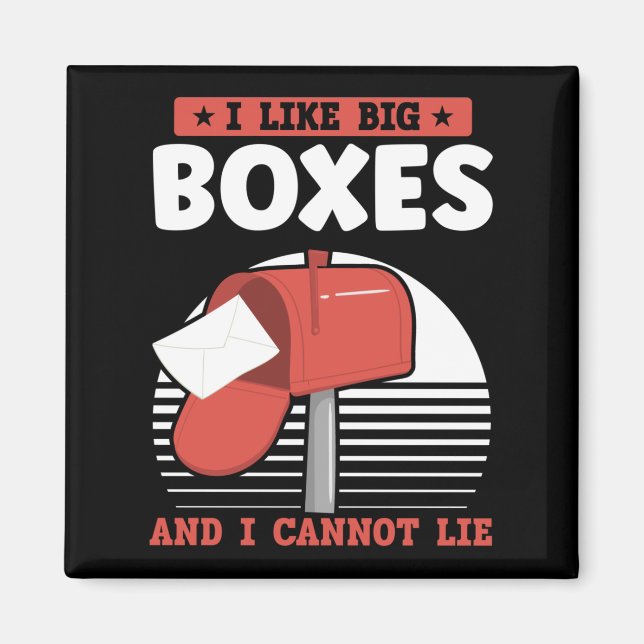 Funny Postbefordran för postarbetare Magnet (Framsidan)