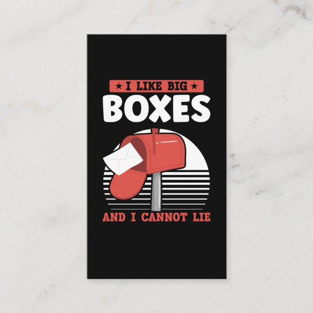 Funny Postbefordran för postarbetare Visitkort (Framsida)