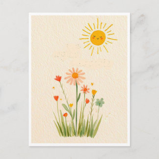 Funny postcard. Summer day Vykort