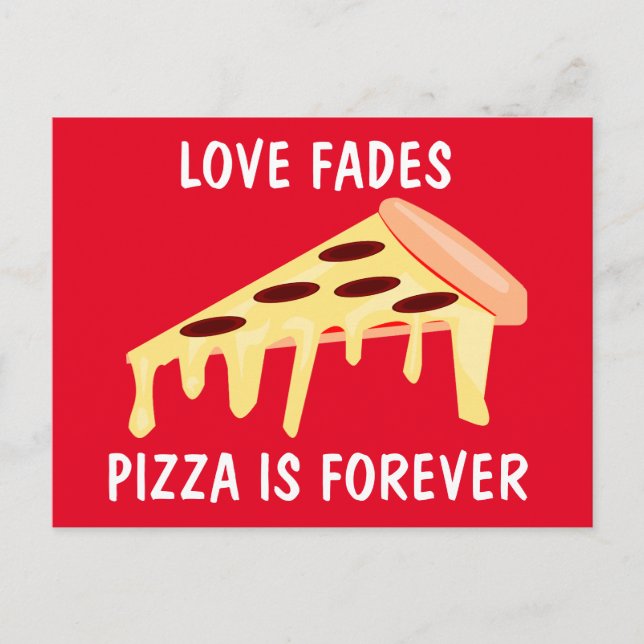 FUNNY POSTCARDS PIZZA ÄR FÖR ÖVRIGT VYKORT (Framsida)