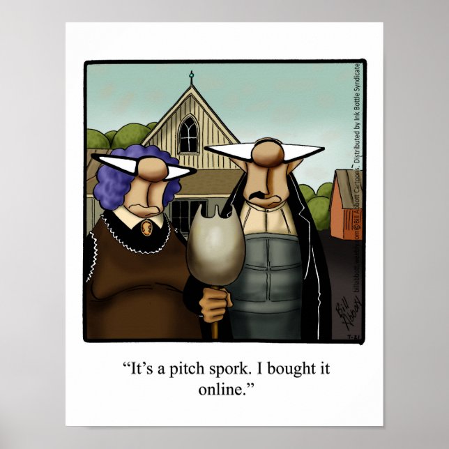 Funny Poster Art "Pitch Spork" Spectickles Cartoon (Framsidan)