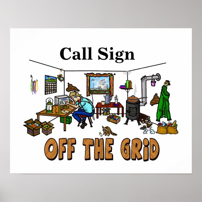 Funny Poster av AV-RAM-RAM (Av-the-Grid Ham Radio  (Framsidan)