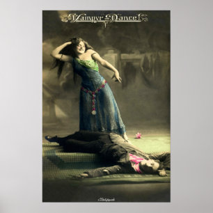 FUNNY POSTER - VAMPYRE DANCE - VINTAGE & RETRO