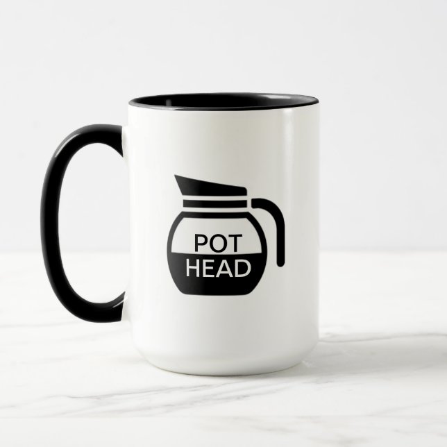 Funny Pot Head Coffee Mugg (Vänster)