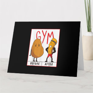 Funny potatisgym före efter att gift Fitness varit Kort