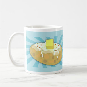Funny Potato Älskare Design Kaffemugg