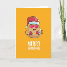 Funny Potato God jul Card Helgkort