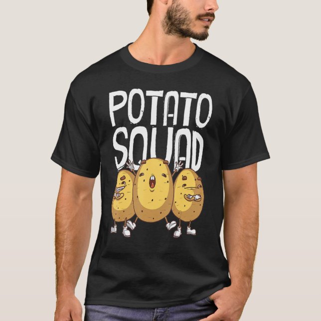 Funny Potato Squad För manar Women Coola Vegetaria T Shirt (Framsida)