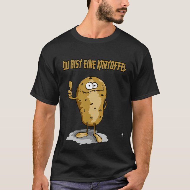 funny potato t shirt (Framsida)