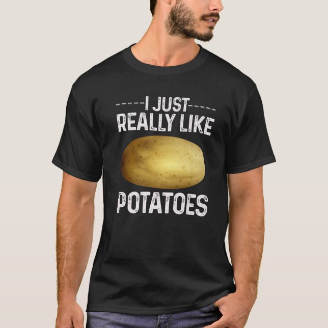 Funny Potato Vegetable Costume I Just Really Like T Shirt (Framsida)