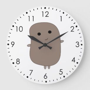 Funny Potato Wall Clock Stor Klocka