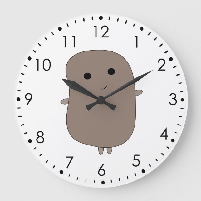 Funny Potato Wall Clock Stor Klocka (Framsida)